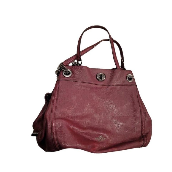 Coach Handbags - Coach Maroon Leather Purse
